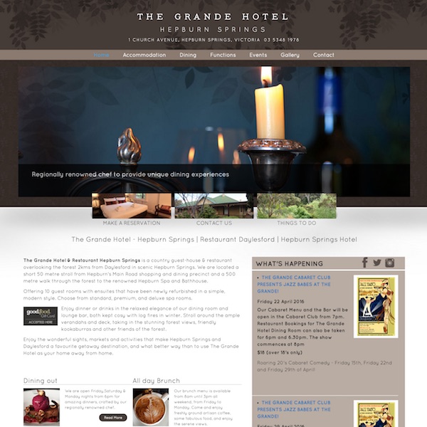 The Grande Hotel website